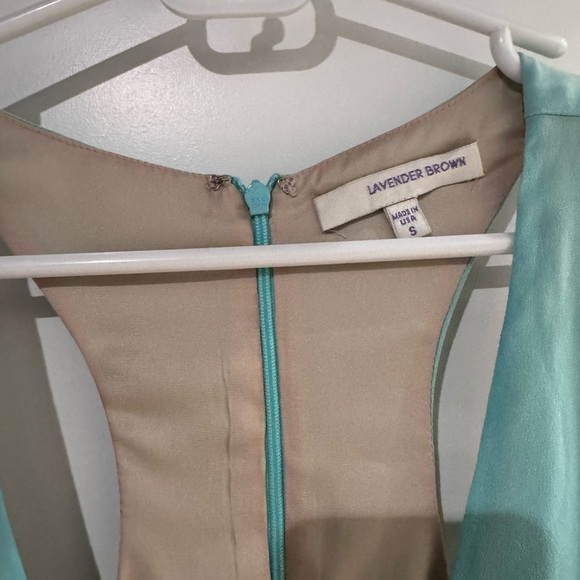 Lavender Brown Aqua Dress - Picture 3 of 3